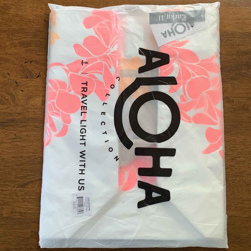 ALOHA LUCKY 11 Collection Day Tripper Tote - Pink and White - Picture 6 of 7